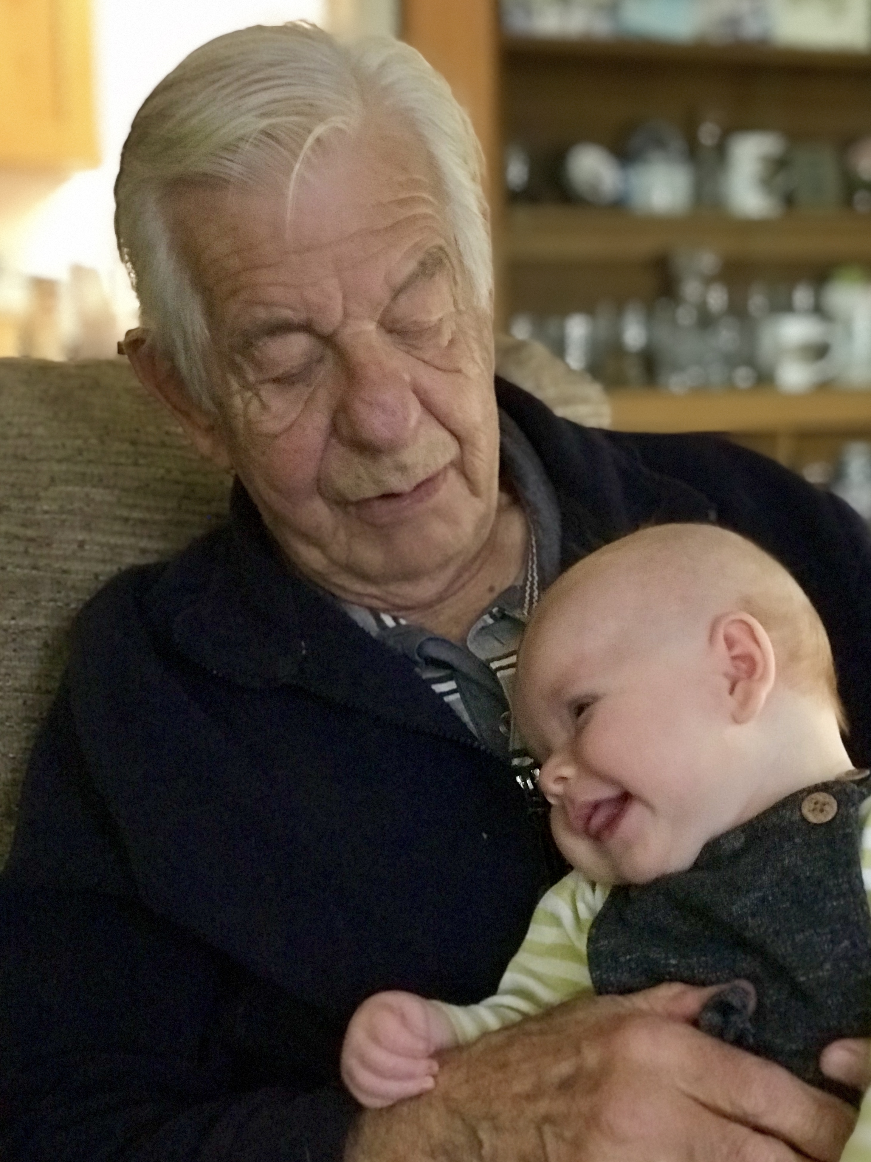 Grandfather and grandson, 2017